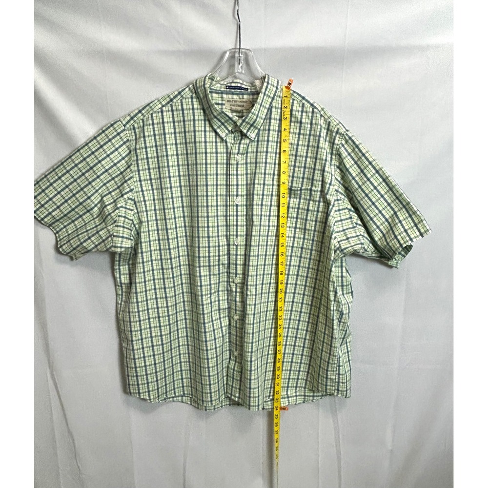 Duluth Trading Co Wrinklefighter Plaid Shirt 3XL Mens Green MagnaReady Magnetic - Picture 4 of 13